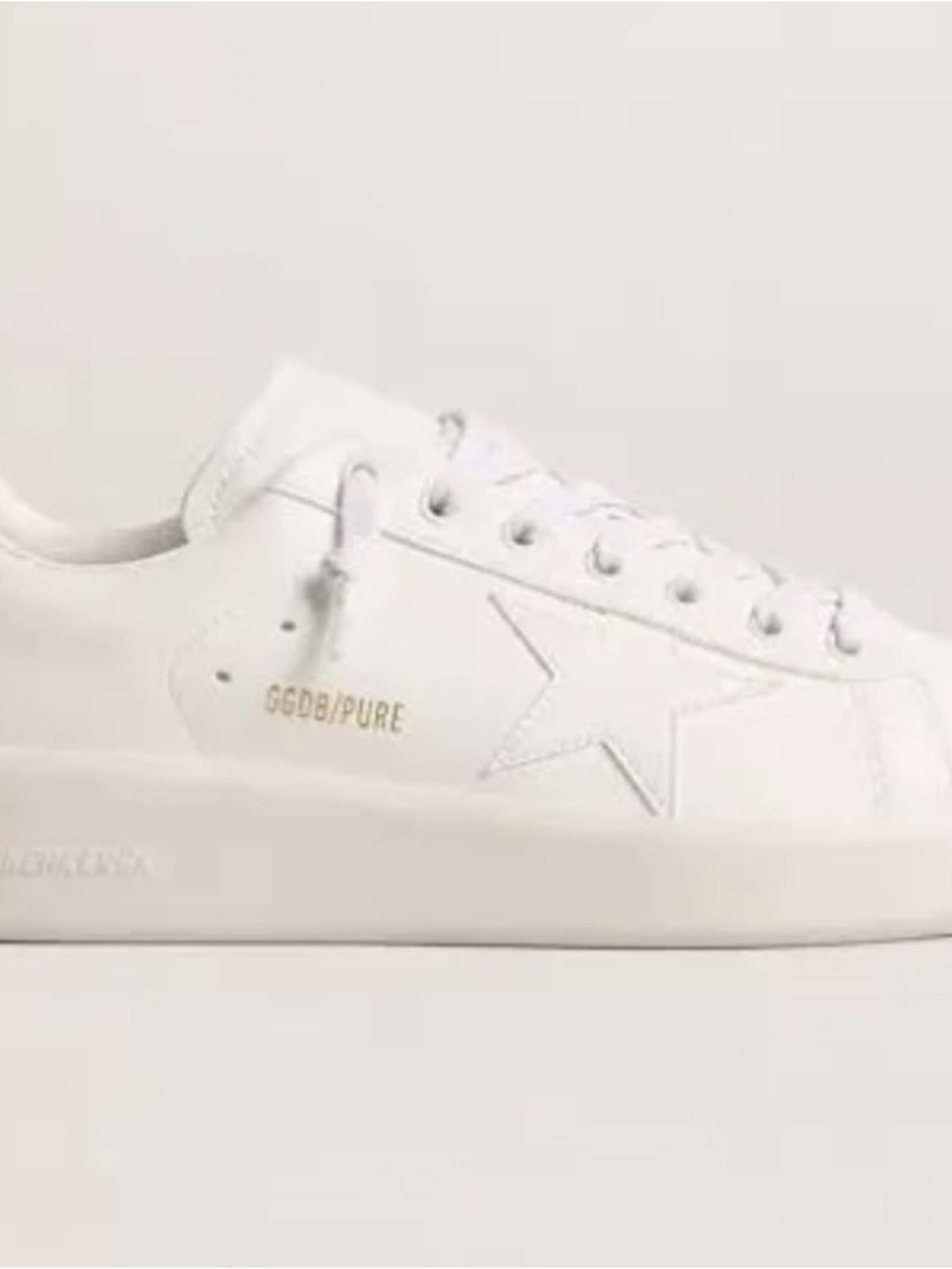 Golden Goose Pure Star Leather White Star Sneakers